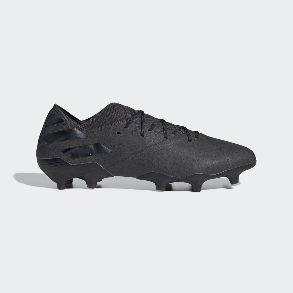 Ghete Fotbal Adidas Nemeziz 19.1 Firm Ground Dama Romania - Negrii/Negrii F34409